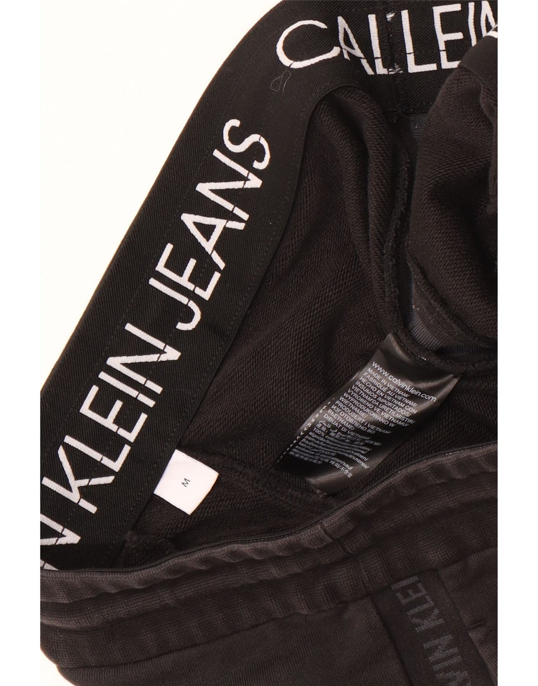 Pantaloni scurți sport grafic Calvin Klein pentru bărbați, bumbac mediu negru