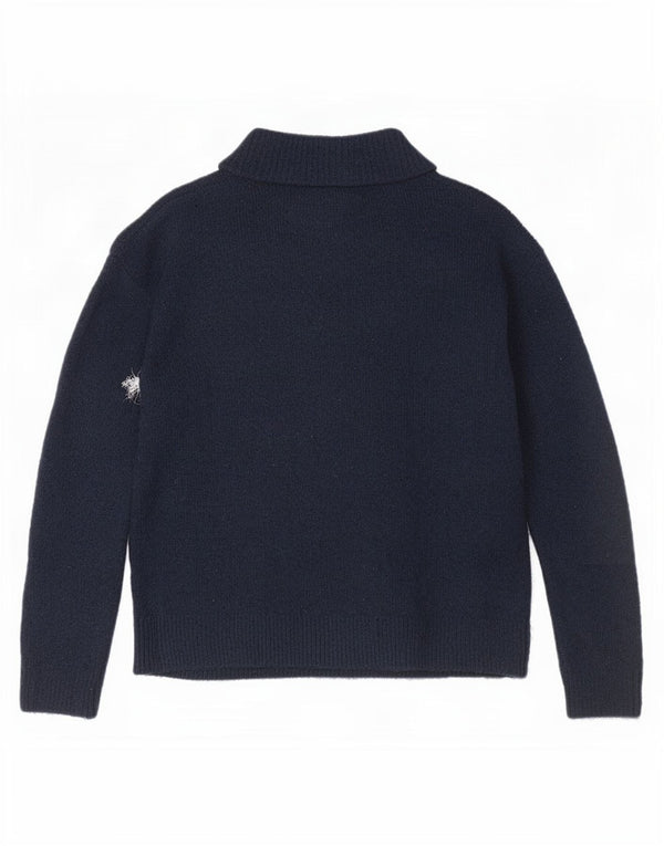 Pulover cu gât țestoasă pentru femei Marks & Spencer UK 10 Mic bleumarin