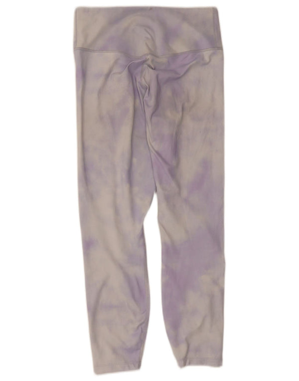 Leggings Capri Dri Fit Nike pentru femei UK 8 Mic violet Tie Dye Poliester