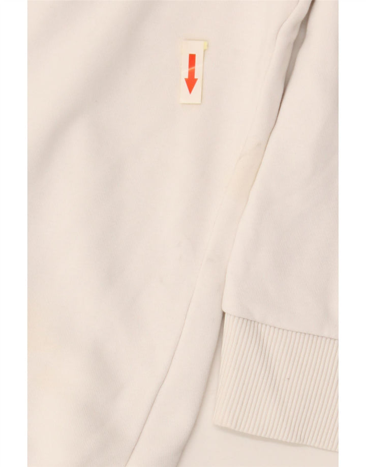 Pulover FILA pentru femei Crop Graphic Pulover UK 10 Bumbac alb mic