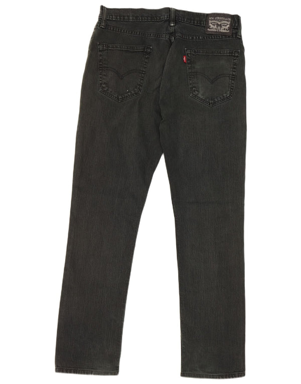 Blugi drepti pentru bărbați Levi's W34 L32 bumbac negru