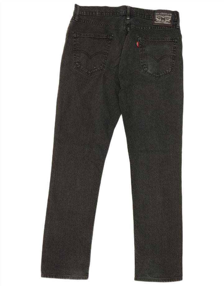 Blugi drepti pentru bărbați Levi's W34 L32 bumbac negru