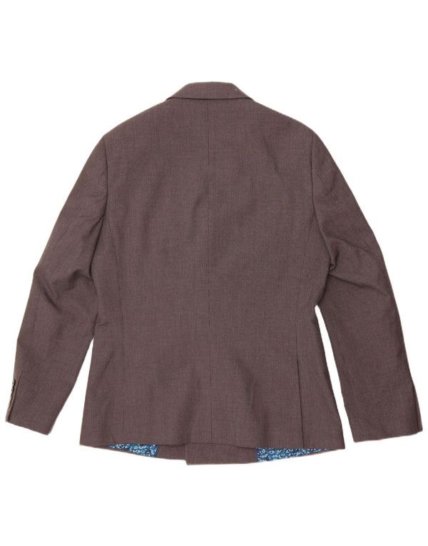 Jachetă Penguin pentru bărbați cu două piepturi, UK 40, mare, gri, picior de găină