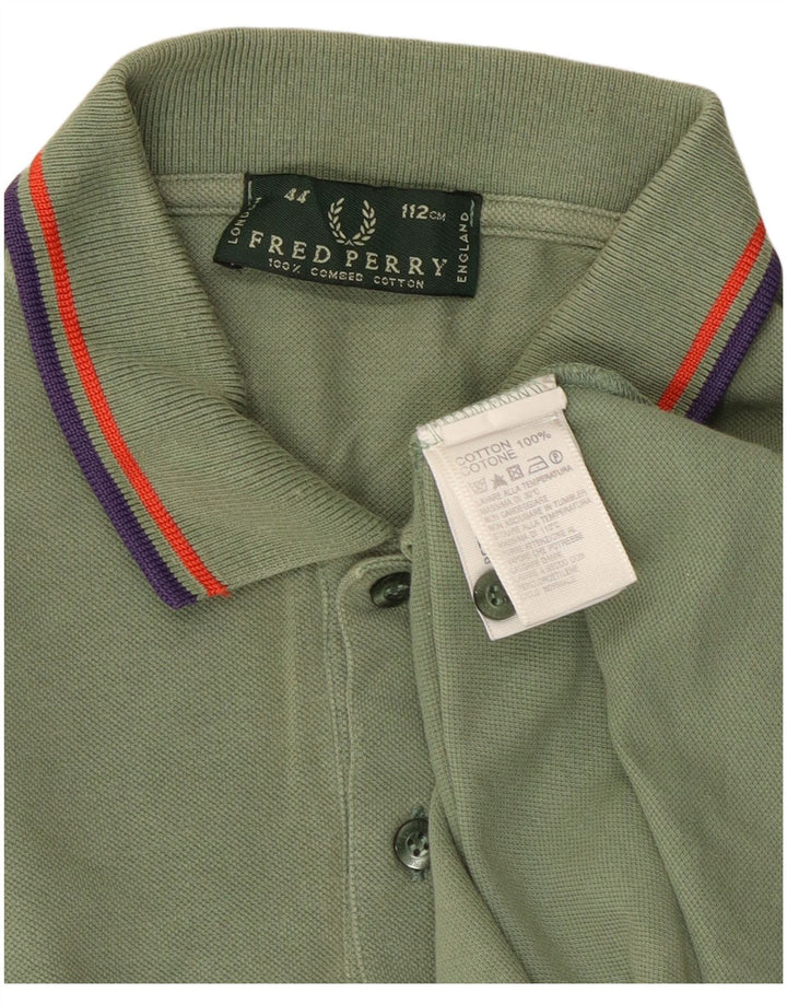 FRED PERRY Tricou polo pentru bărbați, bumbac verde mediu