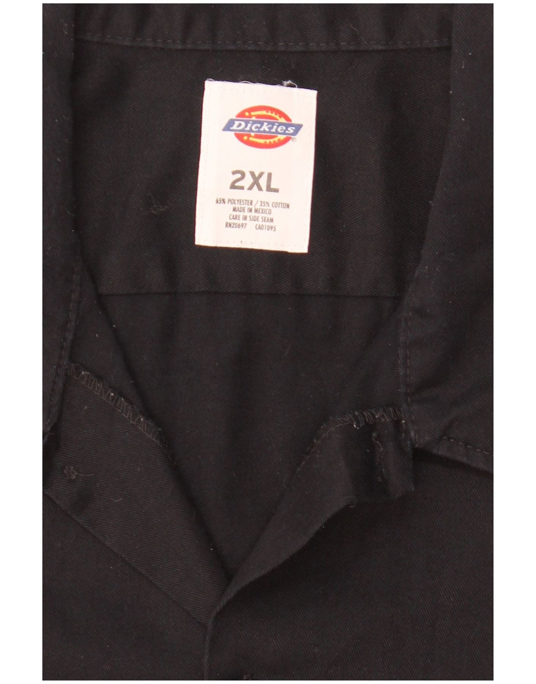 Cămașă cu mânecă scurtă pentru bărbați DICKIES 2XL poliester negru