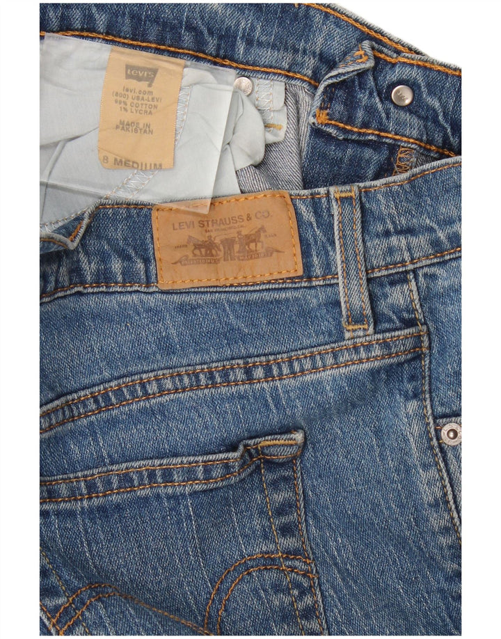 Blugi drepti pentru femei Levi's 505 US 8 Medium W32 L28 Bumbac albastru