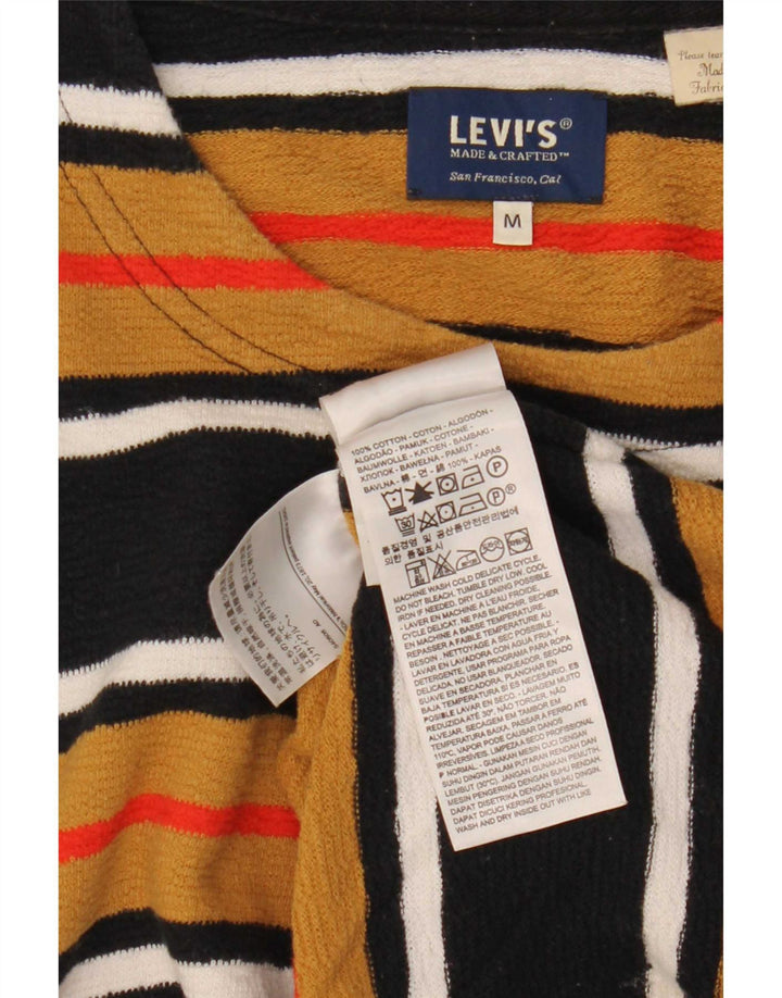 Top Levi's pentru bărbați, cu mânecă lungă, din bumbac cu dungi medii, multicolore