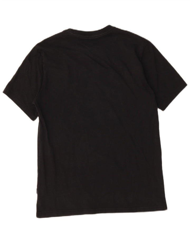 Tricou grafic Converse pentru bărbați Top mic, negru, bumbac