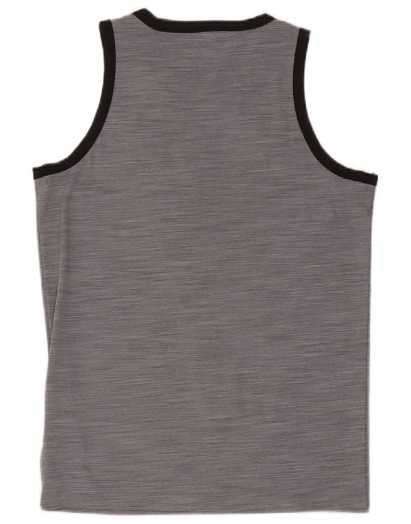 Vestă pentru bărbați Adidas Top mic, gri, poliester cu pături