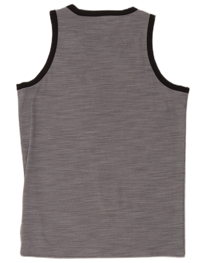 Vestă pentru bărbați Adidas Top mic, gri, poliester cu pături