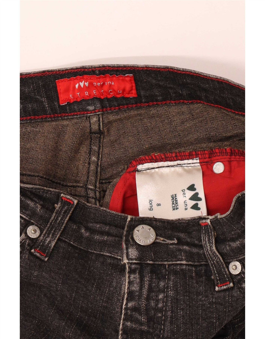 Marks & Spencer Blugi pentru femei Per Una Bootcut UK 8 Small W26 L32 Bumbac gri