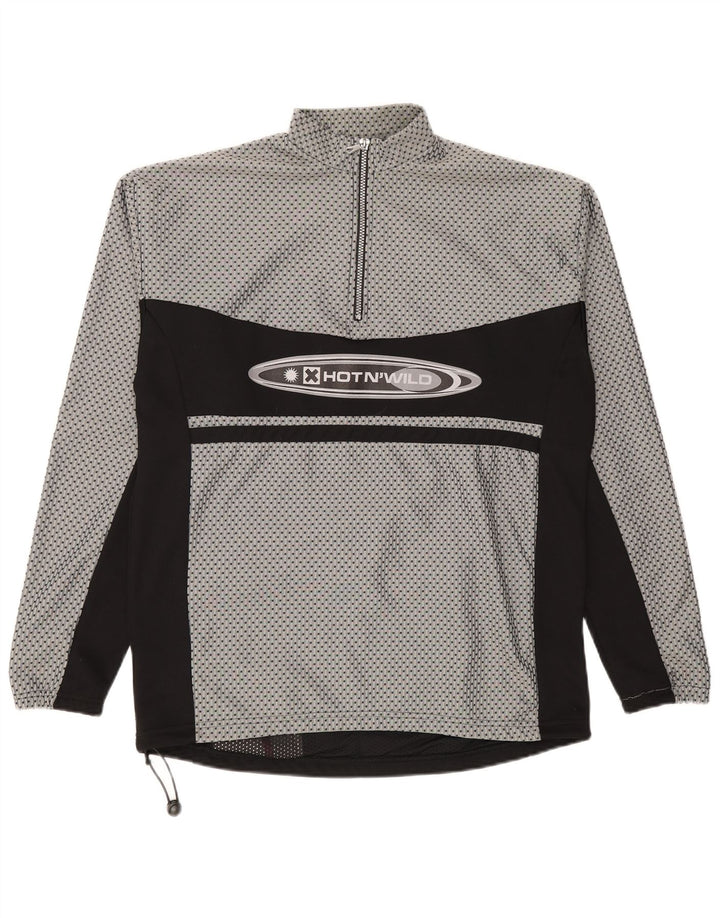 Trening Vintage pentru bărbați cu pulover grafic Top IT 50 Medium Gri Colorblock