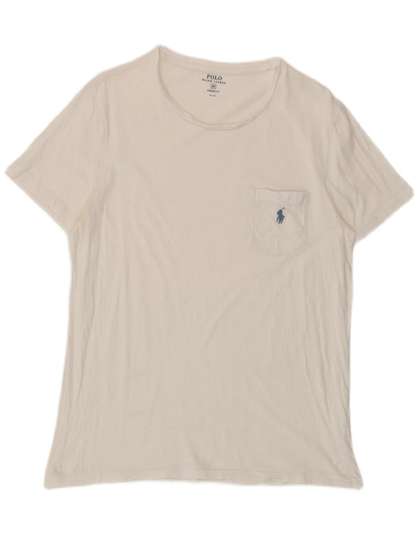 Tricou personalizat Polo Ralph Lauren pentru bărbați Top Medium White