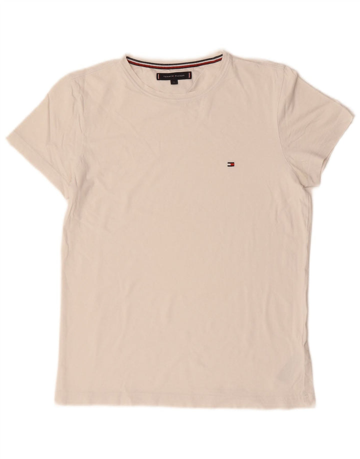 TOMMY HILFIGER Tricou Bărbați Top Mic Bumbac Alb