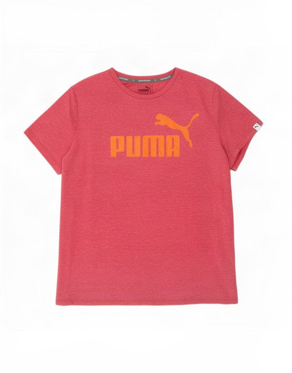 Tricou cu grafic Puma pentru femei Top UK 16 Large Pink Flecked Polyester
