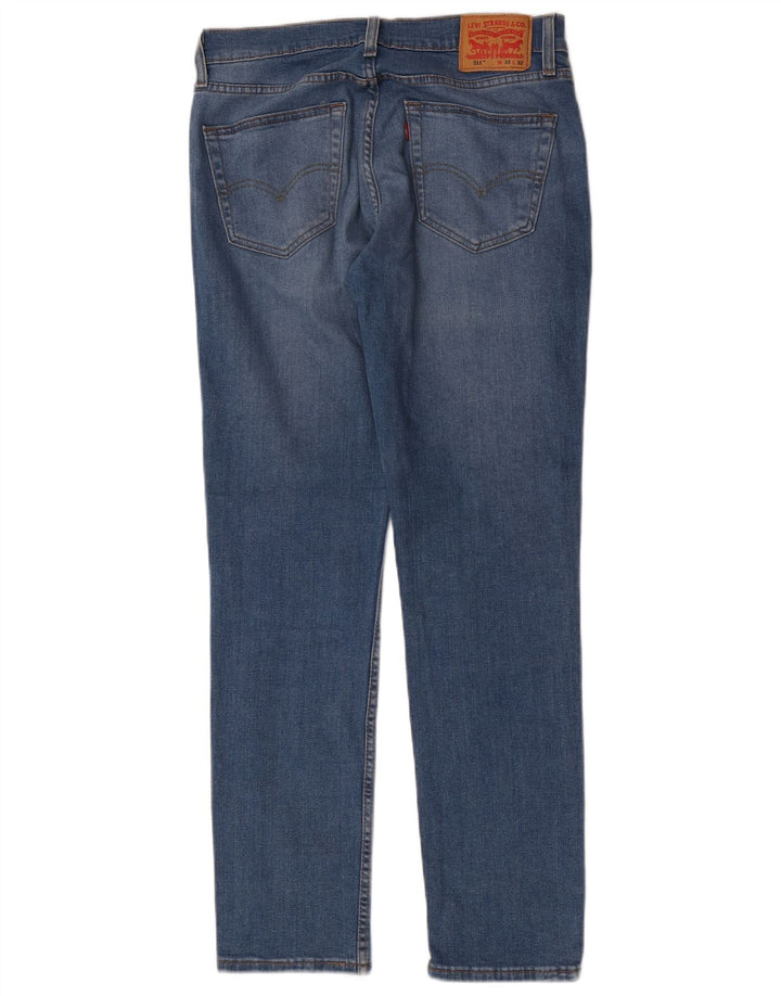 Blugi Levi's 511 Slim pentru bărbați W33 L32 Bumbac albastru