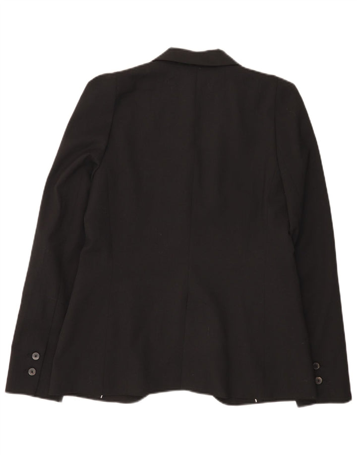 Sacou blazer pentru femei Zara, cu 1 nasture, UK 10, poliester negru mic
