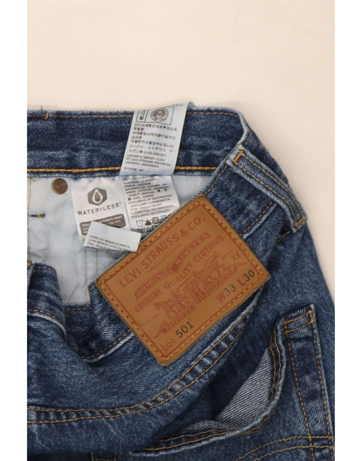 Blugi drepti pentru bărbați Levi's 501 W33 L30 Bumbac albastru