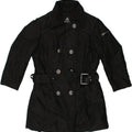 PEUTEREY Womens Double Breasted Coat IT 42 Medium Black Polyester | Vintage PEUTEREY | Thrift | Second-Hand PEUTEREY | Used Clothing | Messina Hembry 