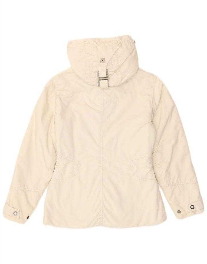 Jachetă de vânt cu glugă pentru femei CAPE HORN UK 14 Medium Off White