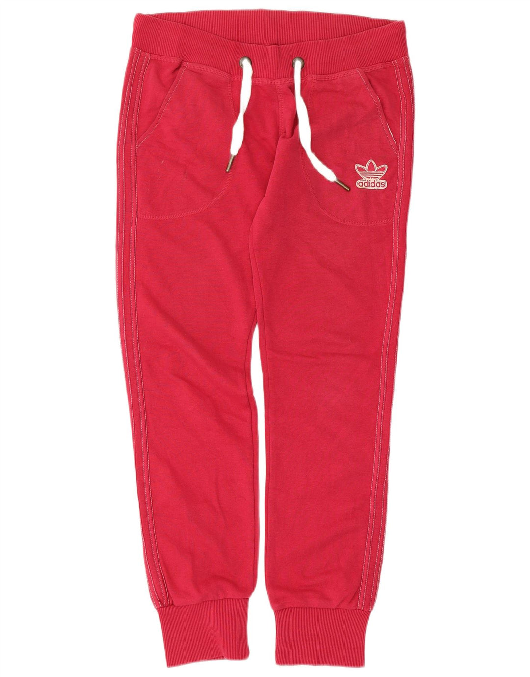 Pantaloni de trening Adidas pentru femei Joggeri IT 44 Bumbac Roșu Mediu