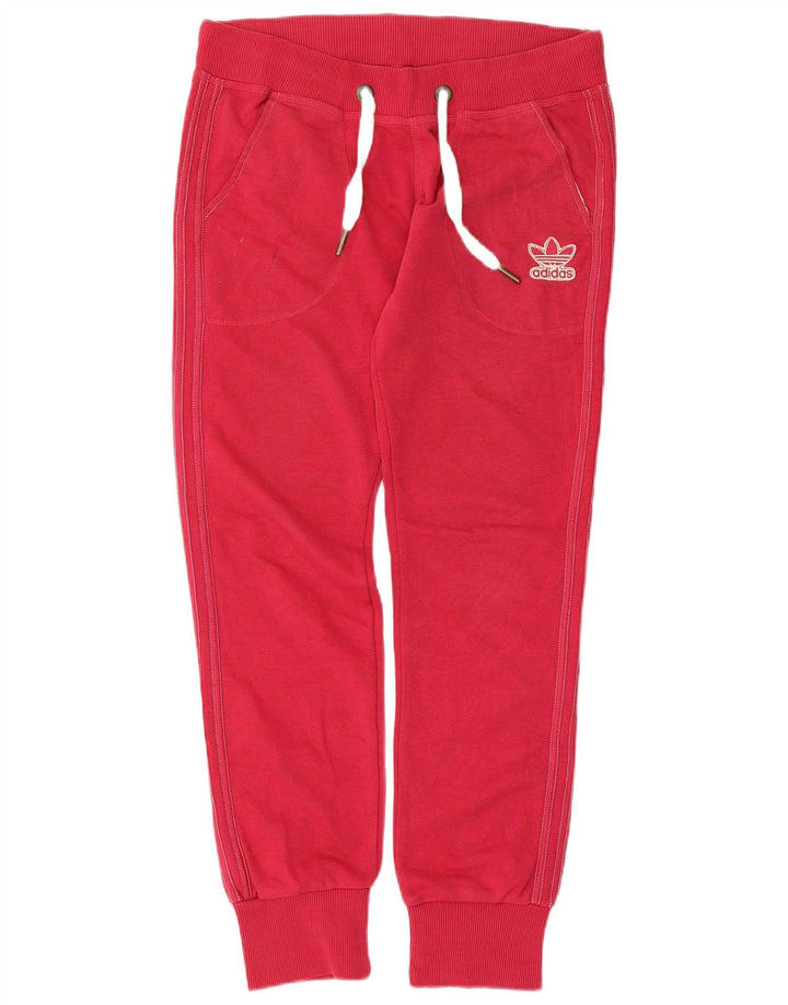Pantaloni de trening Adidas pentru femei Joggeri IT 44 Bumbac Roșu Mediu