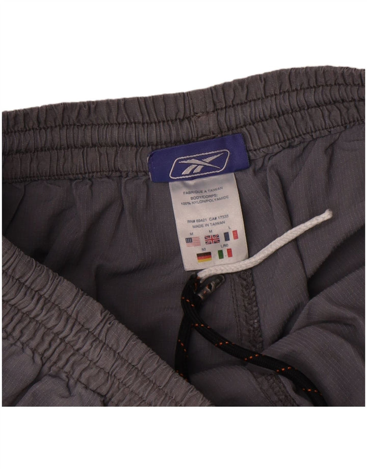 Pantaloni scurți sport Reebok pentru bărbați, nailon gri mediu