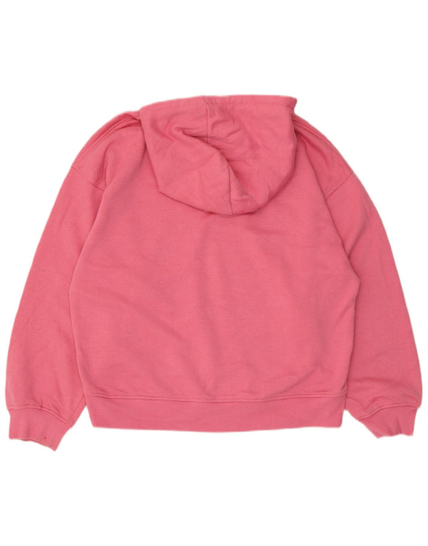 Pulover supradimensionat pentru femei Zara UK 14 bumbac roz mediu