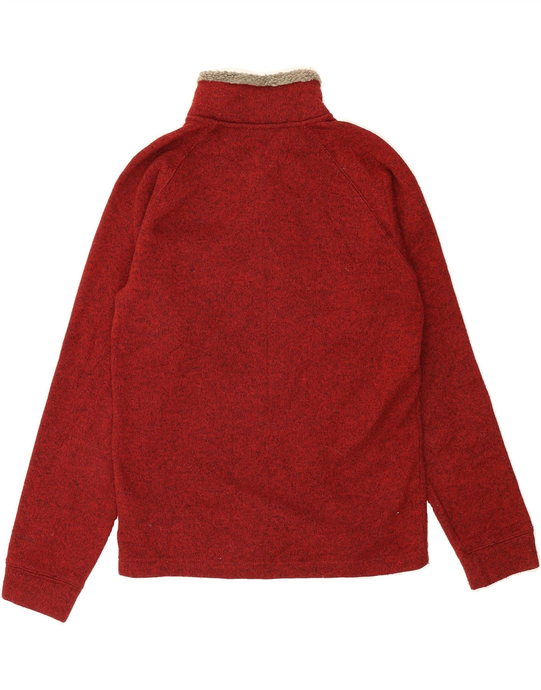 COLUMBIA Mens Button Neck Sweatshirt Jumper XS Red Polyester Vintage Columbia and Second-Hand Columbia from Messina Hembry 