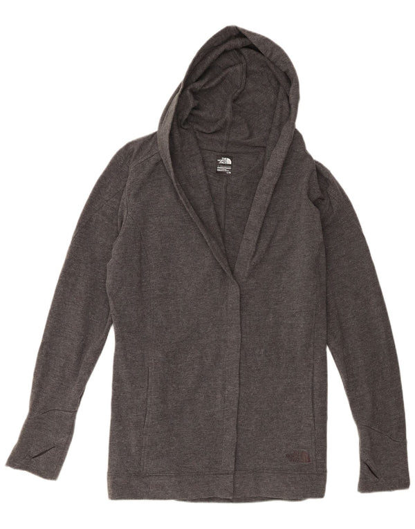 Pulover cardigan deschis pentru femei The North Face UK 16 mare bumbac gri
