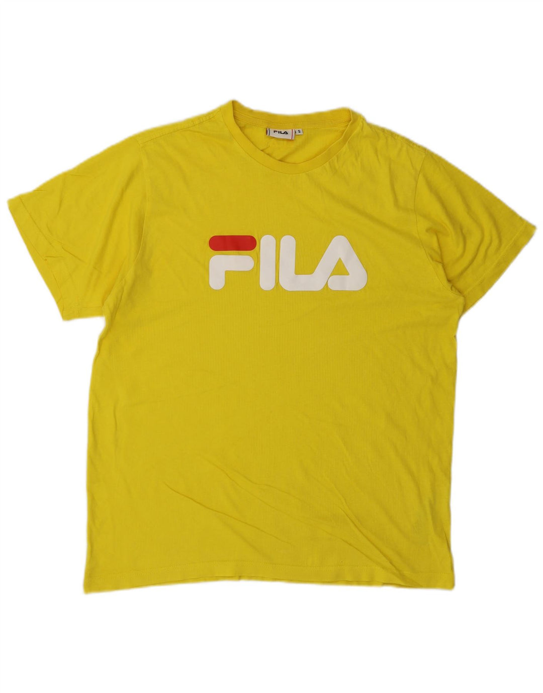 Tricou grafic Fila pentru bărbați Top mic galben bumbac