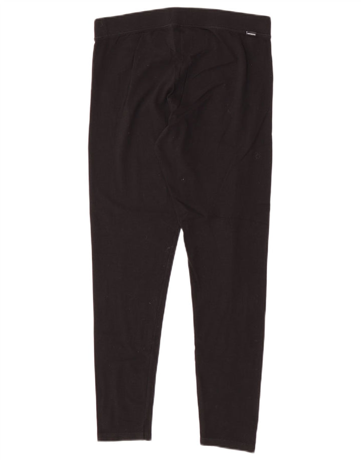 Leggings grafic Converse pentru femei, bumbac mediu negru