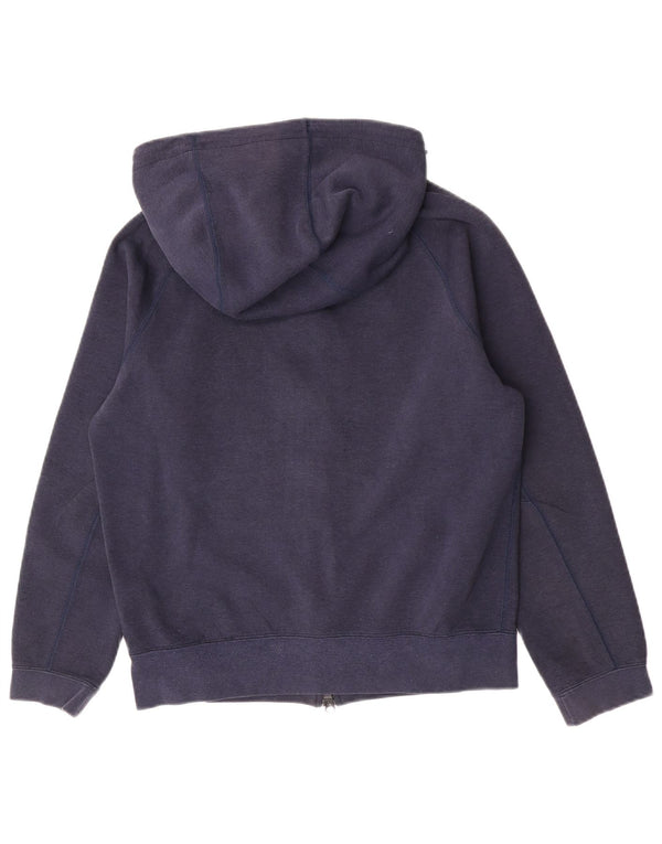 Pulover Nike pentru femei, supradimensionat, cu fermoar, UK 10, bumbac, albastru bleumarin
