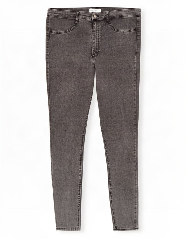 Blugi skinny de damă Zara EU 44 XL W34 L27 gri