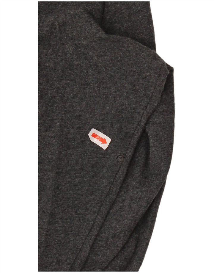 Leggings crop adidas pentru femei UK 12/14 bumbac gri mediu