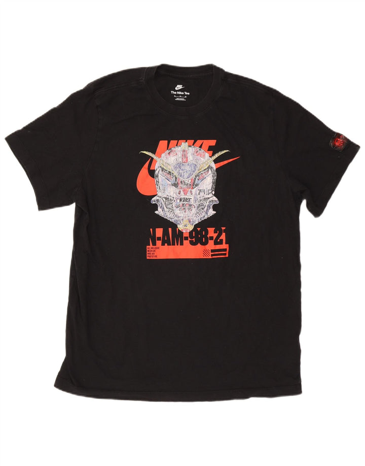 Tricou grafic Nike pentru bărbați Top XL bumbac negru