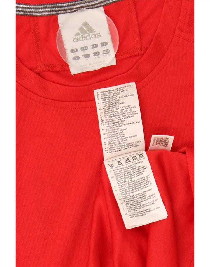 Adidas Climalite Vest Top pentru femei UK 18 XL Poliester roșu
