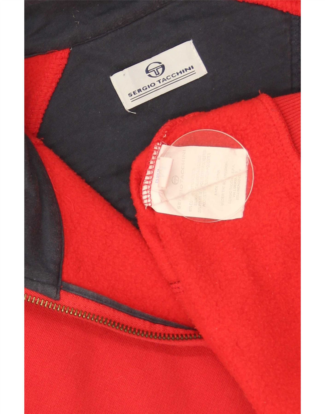 Jachetă de trening pentru femei Sergio Tacchini UK 14 Bumbac roșu mediu