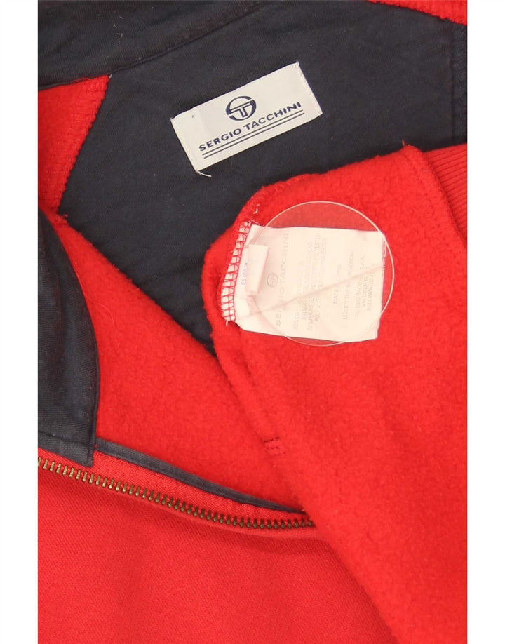 Jachetă de trening pentru femei Sergio Tacchini UK 14 Bumbac roșu mediu