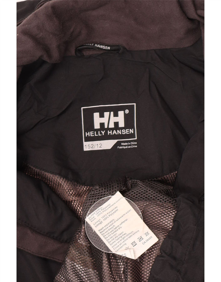Jachetă Helly Hansen pentru băieți, 11-12 ani, poliester negru