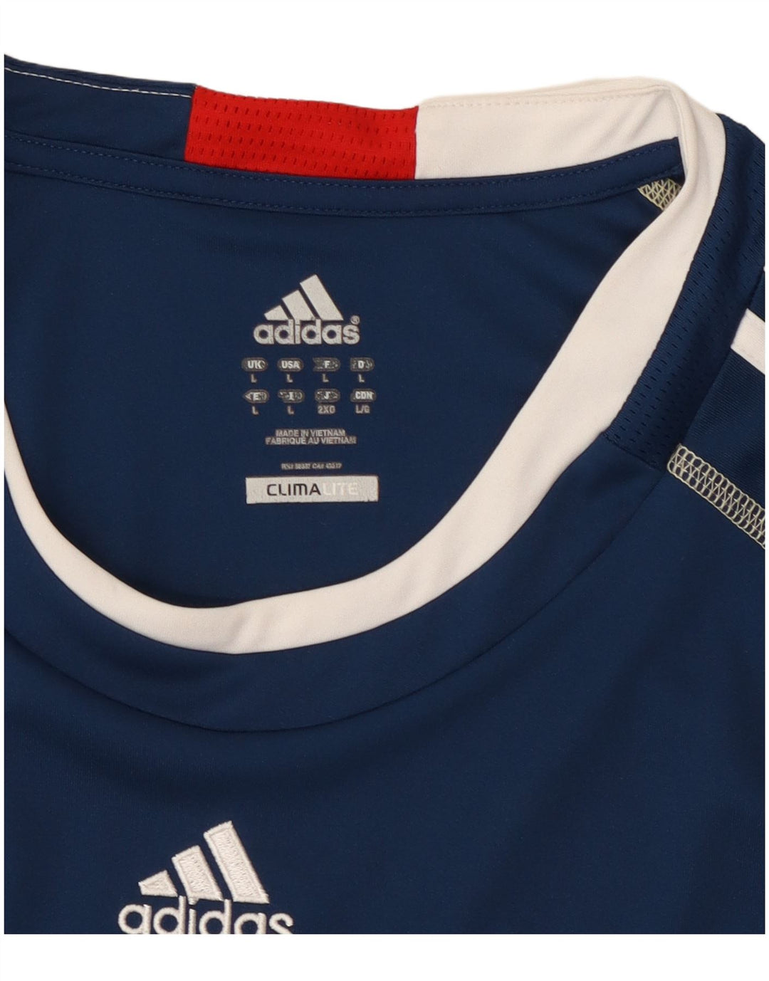 Tricou Adidas Climalite pentru bărbați Top mare poliester bleumarin