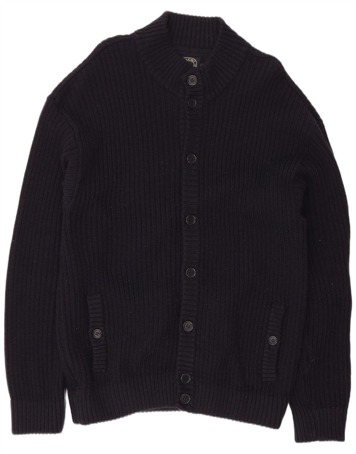 Pulover cardigan pentru bărbați Sea & Sky, mare, lână bleumarin