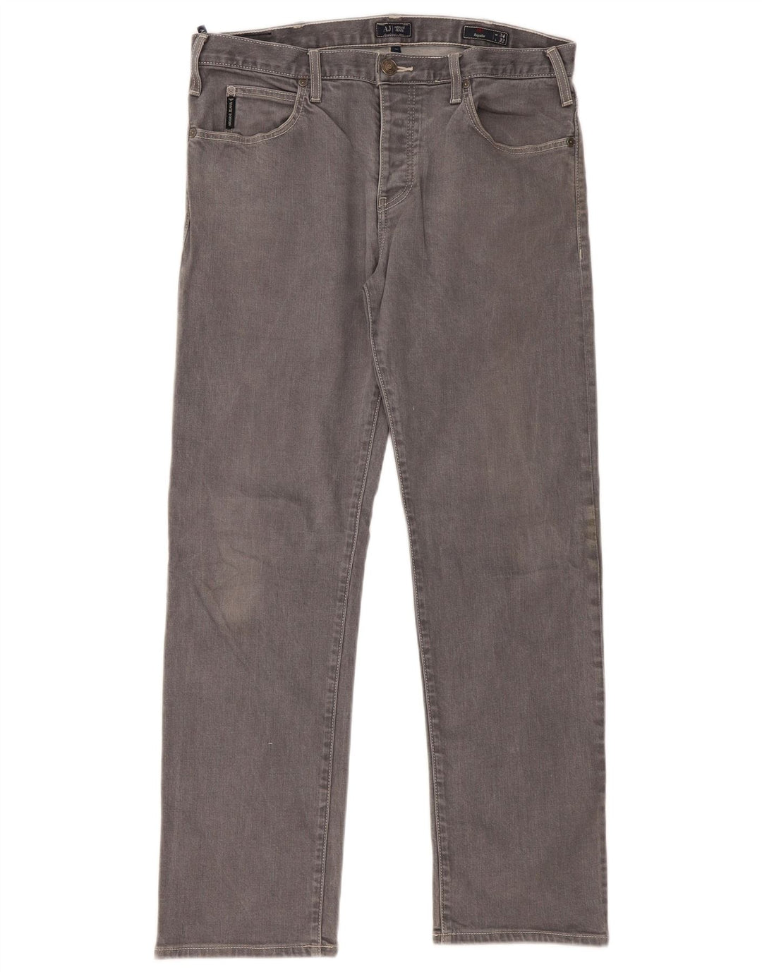 Blugi drepti pentru femei Armani L34 L32 bumbac gri