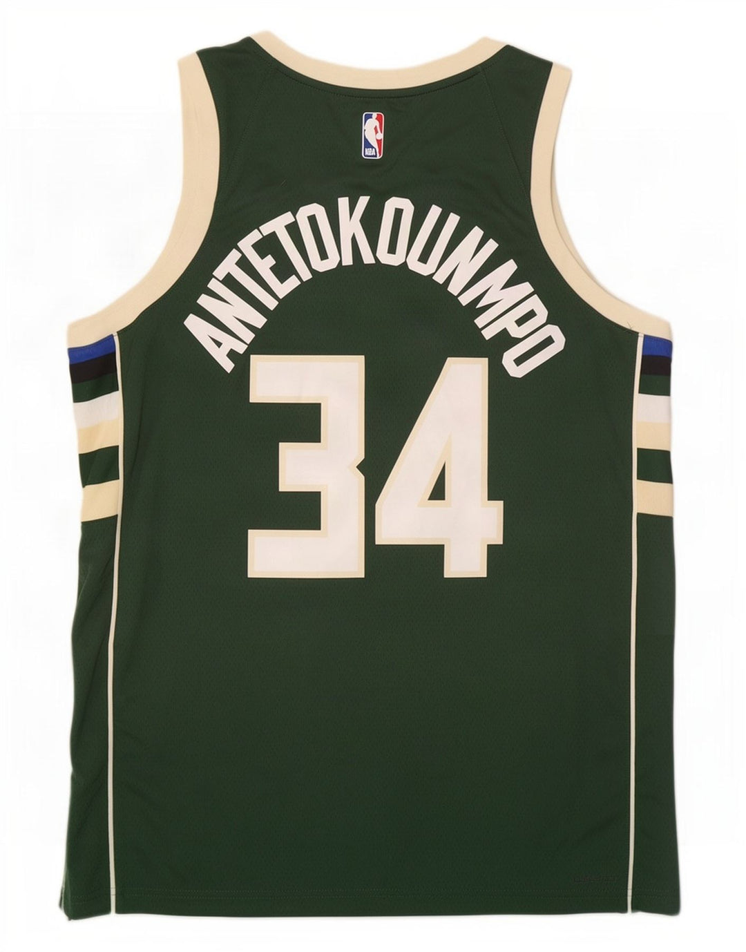 Top cu vestă grafică Nike Milwaukee 34 pentru bărbați, mare, verde, poliester color bloc