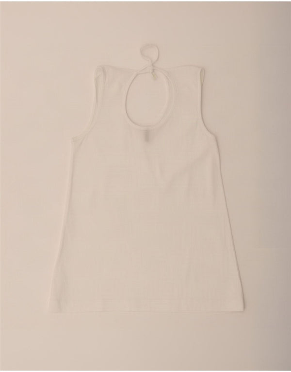 Bluză fără mâneci pentru femei Benetton UK 12 Medium White