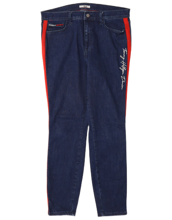 TOMMY HILFIGER Blugi skinny pentru femei cu talie înaltă US 14 XL W32 L29 Albastru
