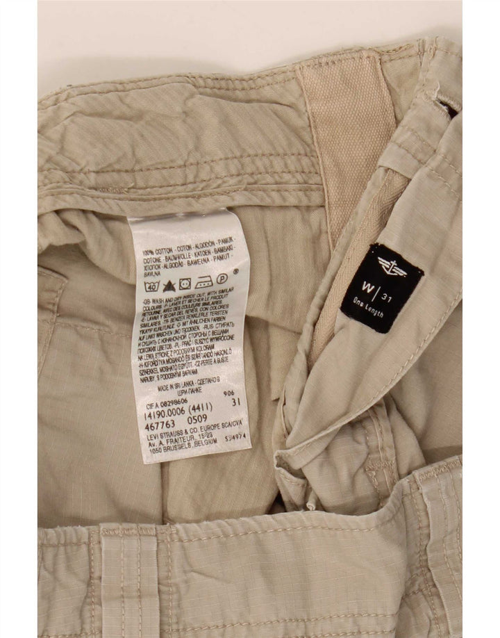 Pantaloni scurti cargo pentru bărbați Dockers Comfort Fit W31, bumbac mediu bej