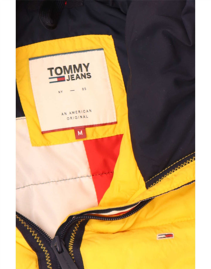 Jachetă căptușită pentru bărbați Tommy Hilfiger, cu glugă, cu formă regulată, UK 38, galben mediu