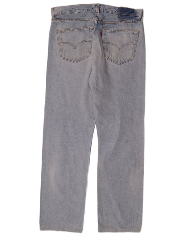 Blugi drepti pentru bărbați LEVI'S W34 L29 Bumbac albastru