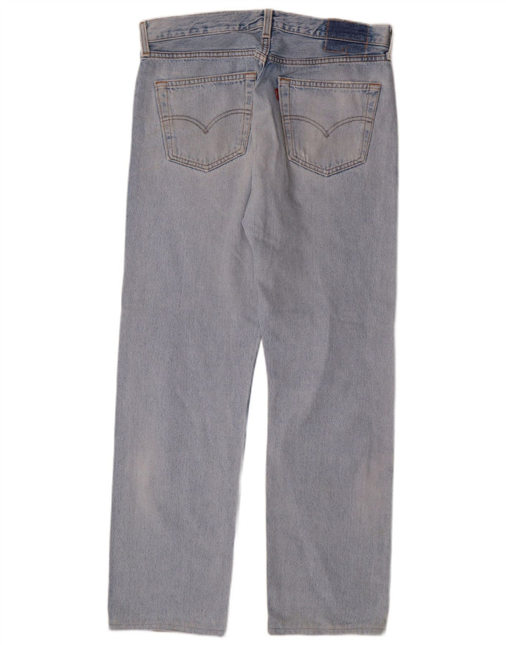 Blugi drepti pentru bărbați LEVI'S W34 L29 Bumbac albastru